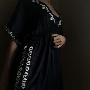 navy blue kimono dress